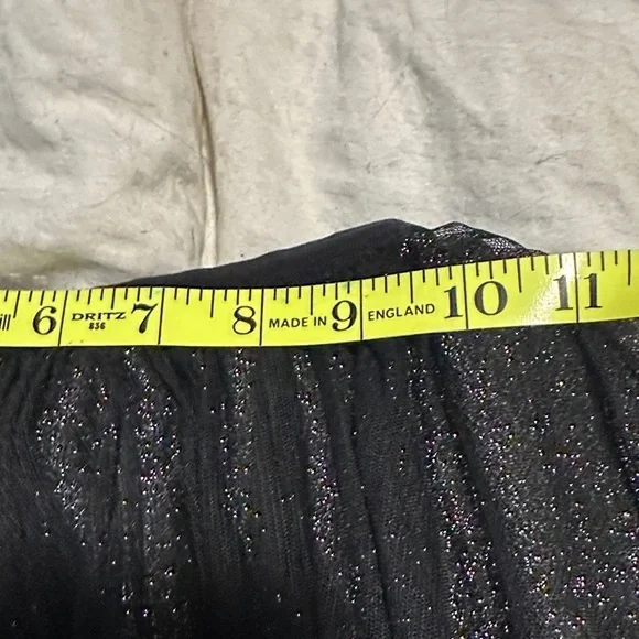 Black Shimmering Overlay witchy skirt APT 9 Goth Halloween - Picture 6 of 10